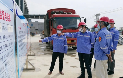 吳正新到TMP、TPO項目及松滋肥業新項目現場檢查指導工作